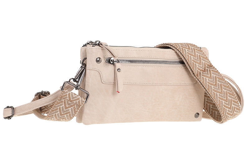 I'm Dutch schoudertasje San Leo naturel