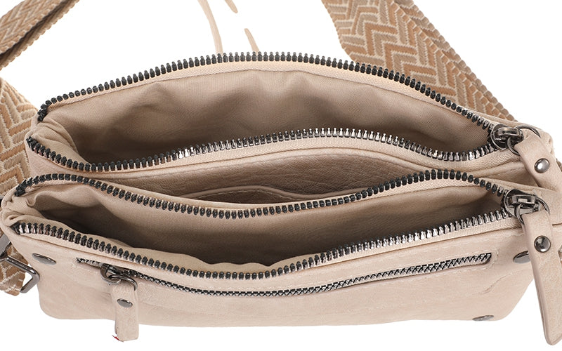 I'm Dutch schoudertasje San Leo naturel