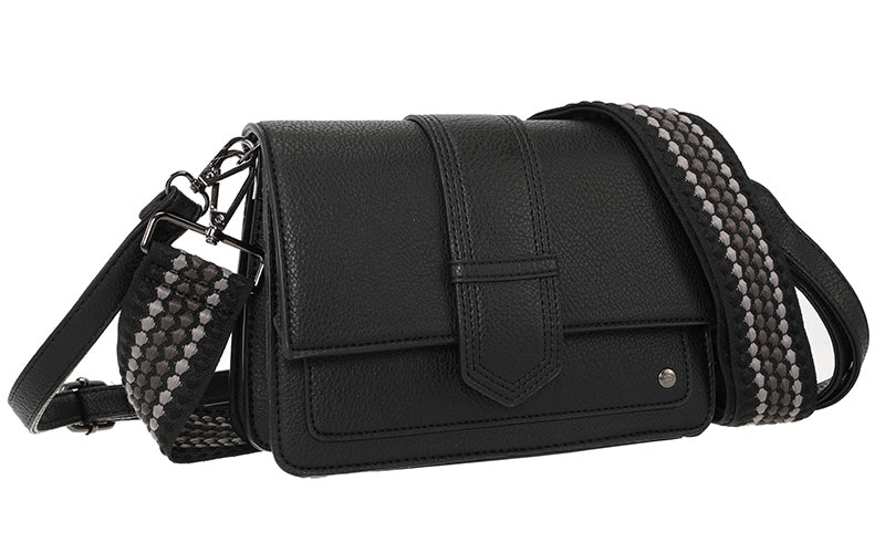 I'm Dutch schoudertas Rione black zwart