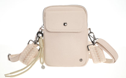 I'm Dutch telefoon/schoudertas Boston naturel