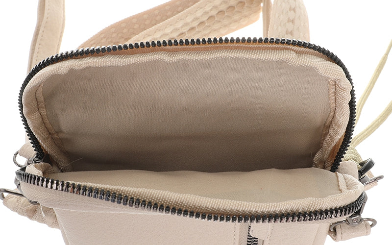 I'm Dutch telefoon/schoudertas Boston naturel