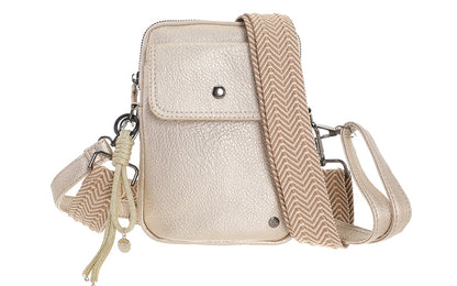 I'm Dutch telefoon/schoudertas Boston champagne