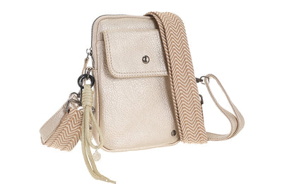 I'm Dutch telefoon/schoudertas Boston champagne