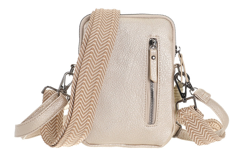 I'm Dutch telefoon/schoudertas Boston champagne