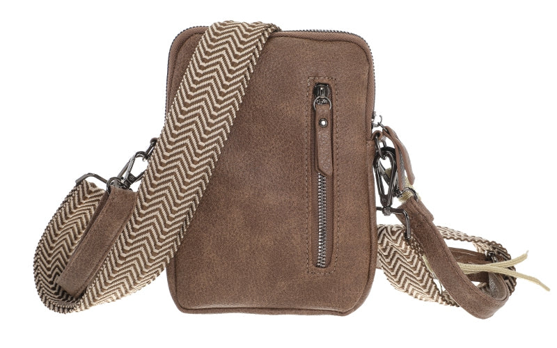 I'm Dutch telefoon/schoudertas Boston browny