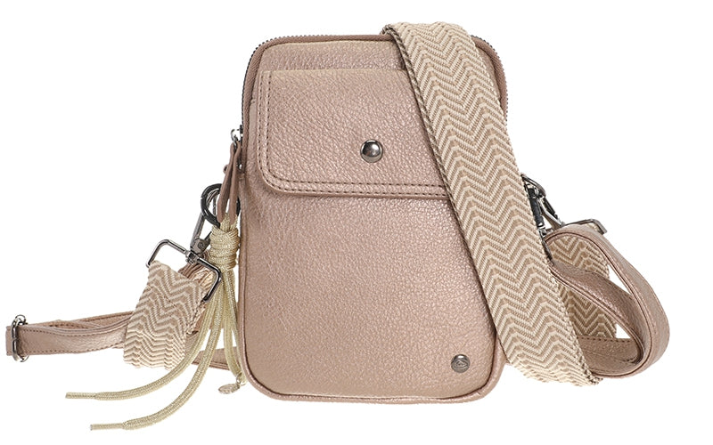 I'm Dutch telefoon/schoudertas Boston brons