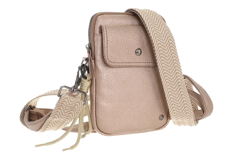 I'm Dutch telefoon/schoudertas Boston brons