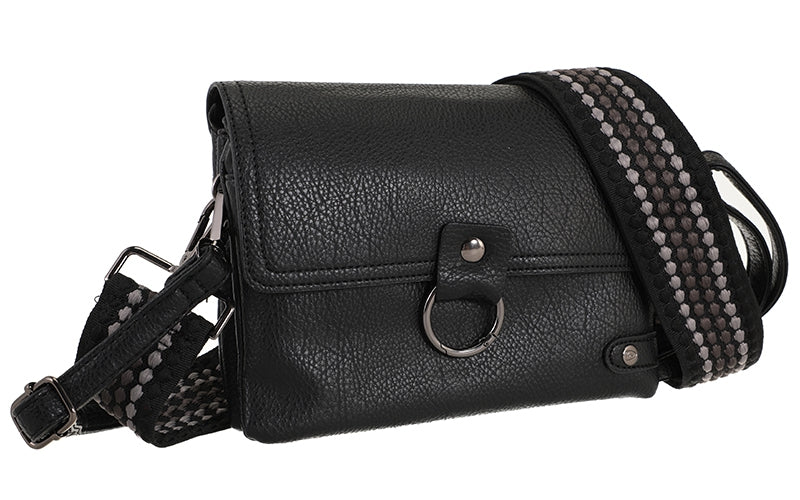 I'm Dutch schoudertas Weston black zwart