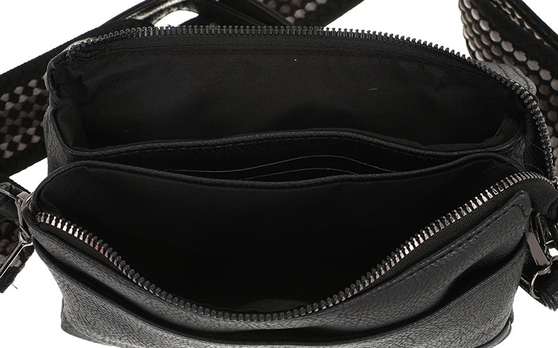 I'm Dutch schoudertas Weston black zwart