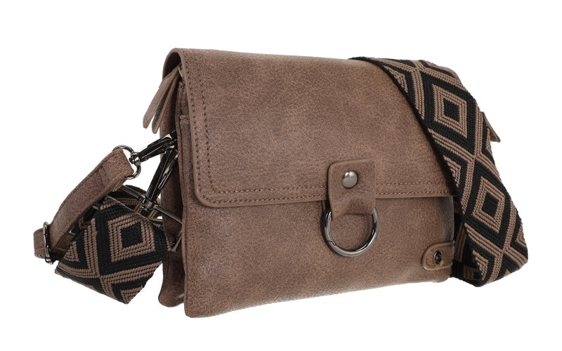 I'm Dutch schoudertas Weston black browny