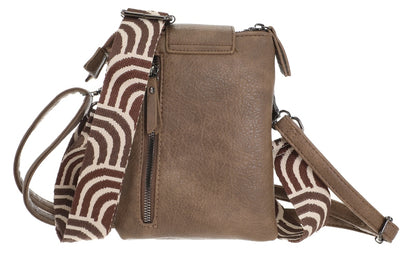 I'm Dutch telefoon/schoudertas Horton dark camel