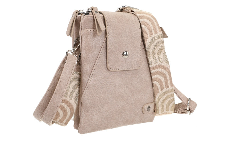 I'm Dutch telefoon/schoudertas Horton taupe