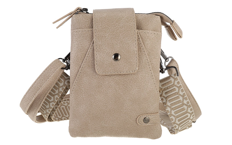 I'm Dutch telefoon/schoudertas Horton taupe