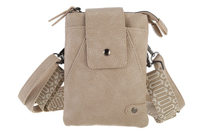 I'm Dutch telefoon/schoudertas Horton taupe