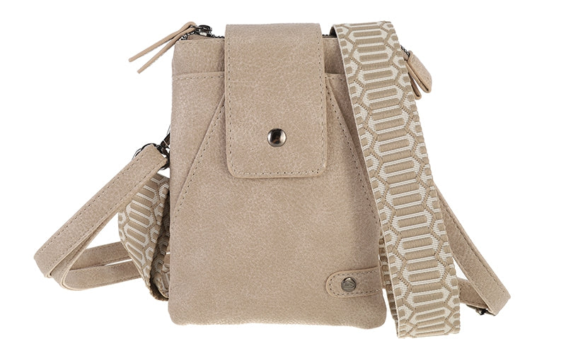 I'm Dutch telefoon/schoudertas Horton taupe