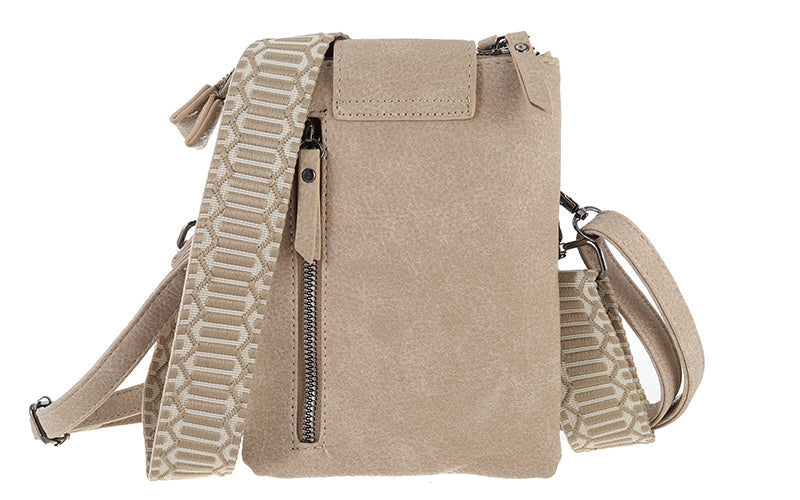 I'm Dutch telefoon/schoudertas Horton taupe