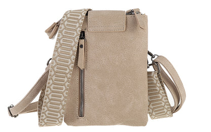 I'm Dutch telefoon/schoudertas Horton taupe
