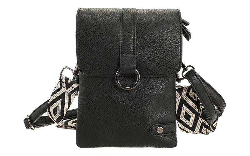 I'm Dutch telefoon/schoudertas Hartford zwart black