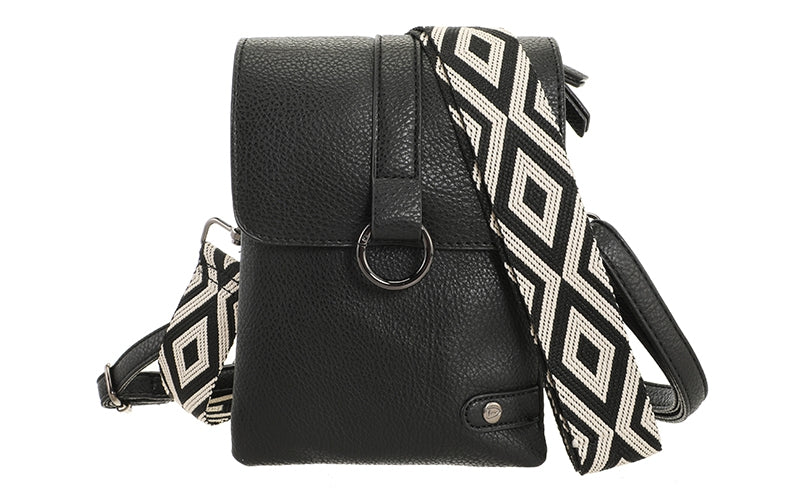 I'm Dutch telefoon/schoudertas Hartford zwart black