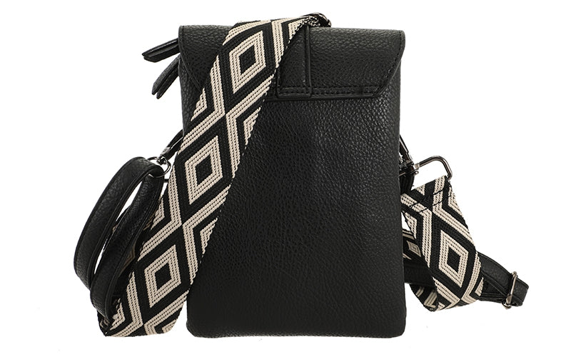 I'm Dutch telefoon/schoudertas Hartford zwart black