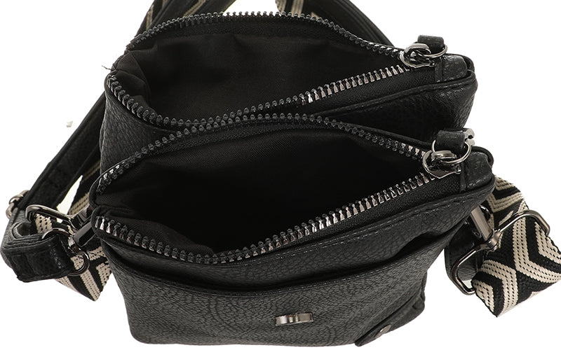 I'm Dutch telefoon/schoudertas Hartford zwart black