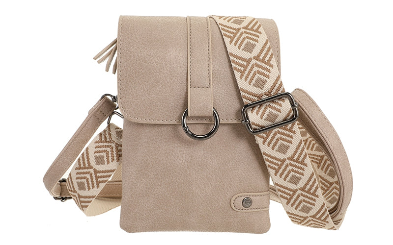 I'm Dutch telefoon/schoudertas Hartford taupe