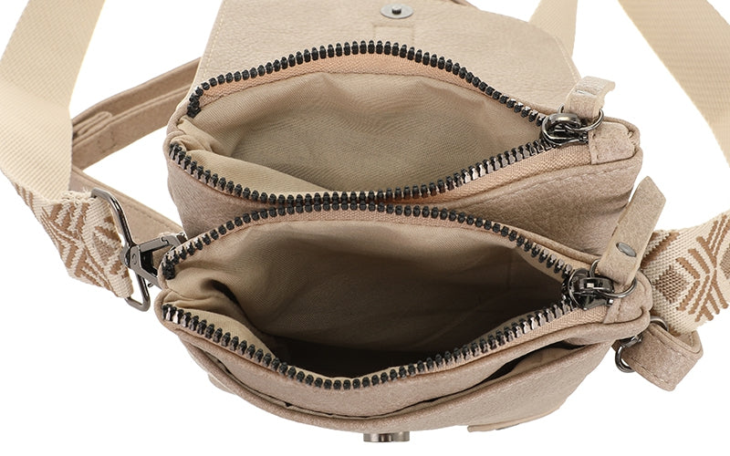 I'm Dutch telefoon/schoudertas Hartford taupe