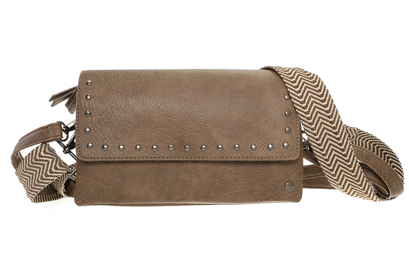 I'm Dutch schoudertas San Martin dark camel