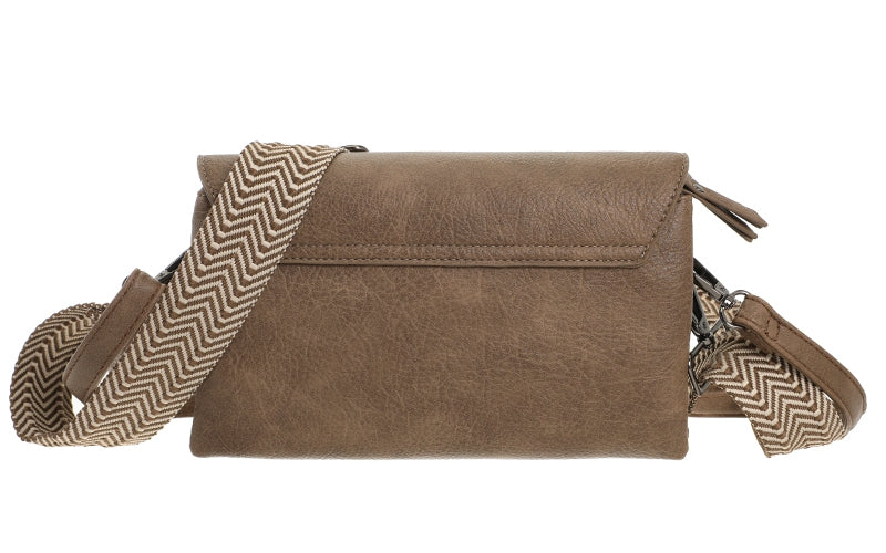 I'm Dutch schoudertas San Martin dark camel