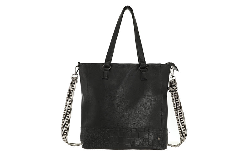I'm Dutch schoudertas/shopper Clever zwart black
