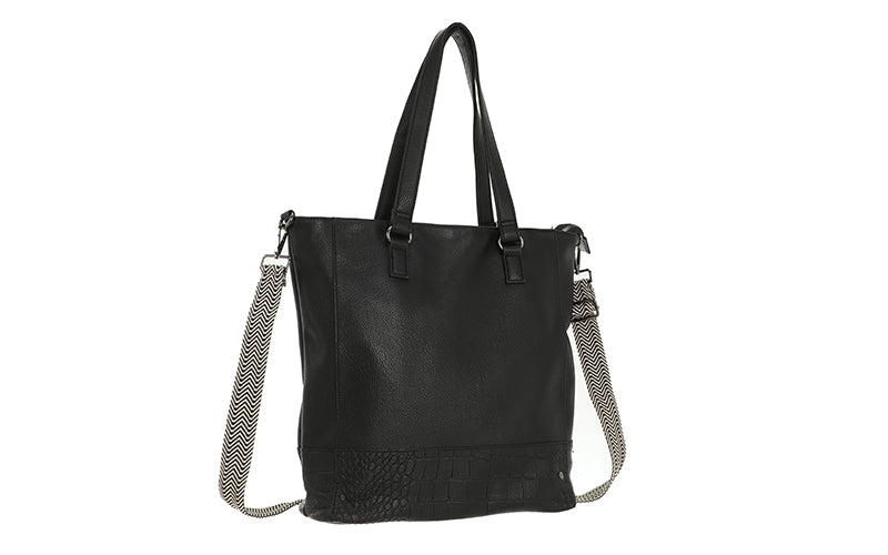 I'm Dutch schoudertas/shopper Clever zwart black