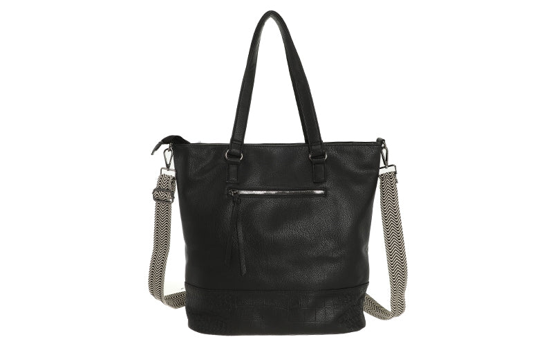 I'm Dutch schoudertas/shopper Clever zwart black