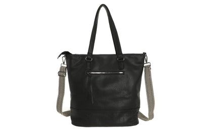 I'm Dutch schoudertas/shopper Clever zwart black
