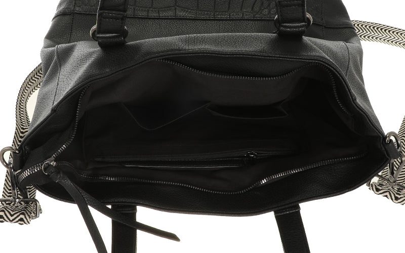 I'm Dutch schoudertas/shopper Clever zwart black