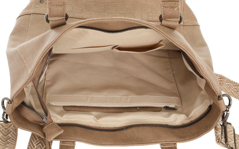 I'm Dutch schoudertas/shopper Clever taupe