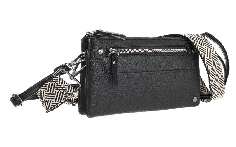 I'm Dutch schoudertasje San Leo black zwart