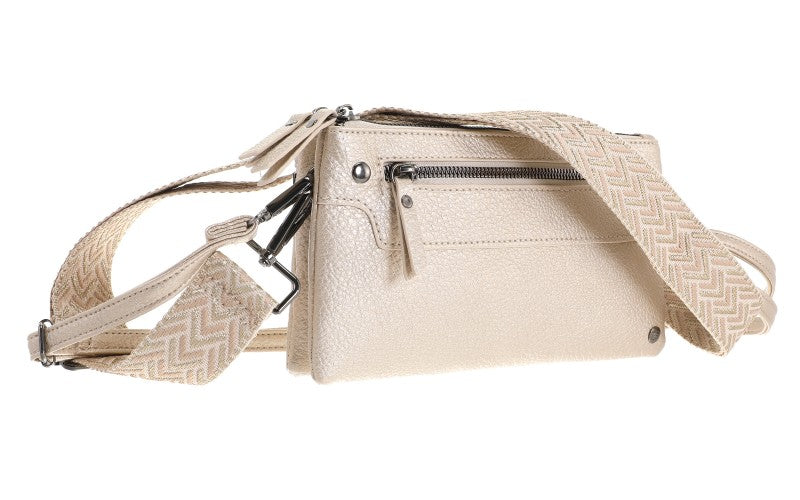 I'm Dutch schoudertasje San Leo champagne