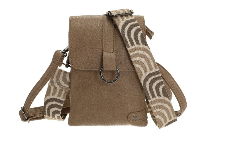 I'm Dutch telefoon/schoudertas Hartford donker taupe