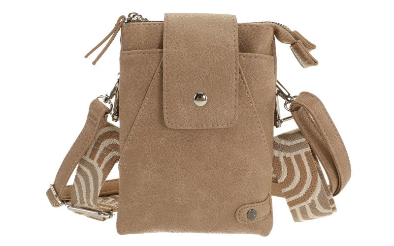 I'm Dutch telefoon/schoudertas Horton camel