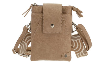 I'm Dutch telefoon/schoudertas Horton camel