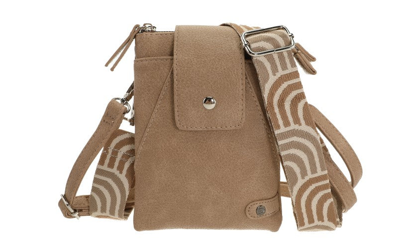 I'm Dutch telefoon/schoudertas Horton camel