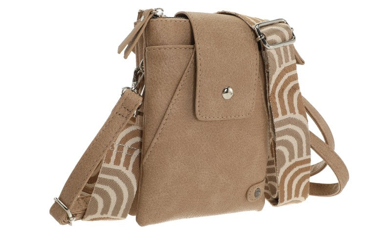 I'm Dutch telefoon/schoudertas Horton camel