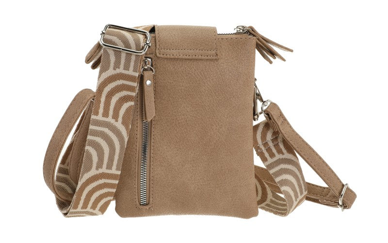 I'm Dutch telefoon/schoudertas Horton camel