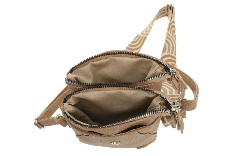 I'm Dutch telefoon/schoudertas Horton camel