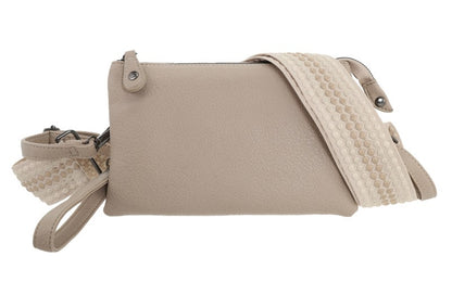 I'm Dutch dames- / schoudertasje New York taupe new PU leer 