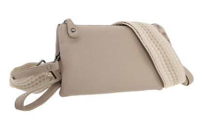 I'm Dutch dames- / schoudertasje New York taupe new PU leer 