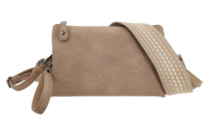 I'm Dutch dames- / schoudertasje New York light camel PU leer 