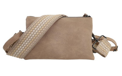 I'm Dutch dames- / schoudertasje New York light camel PU leer 