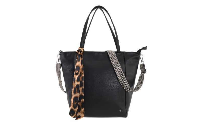 I'm Dutch schoudertas/shopper Macon zwart black