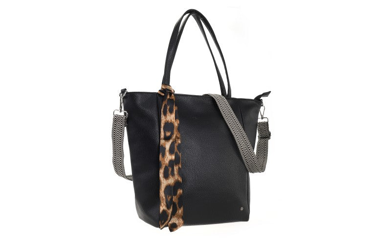 I'm Dutch schoudertas/shopper Macon zwart black